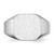 14k White Gold 12.5x11.5mm Open Back Signet Ring