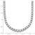 14k White Gold 14 1/2 carat Lab Grown Diamond VS/SI+ G+ Complete Round 18 inch Graduated Tennis Necklace