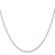 14K White Gold 14 inch .8mm Light Baby Rope with Spring Ring Clasp Chain