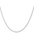 14K White Gold 14 inch 1.15mm Diamond-cut Machine Made Rope with Lobster Clasp Chain Chain