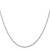 14K White Gold 14 inch 1.3mm Diamond-cut Machine Made Rope with Lobster Clasp Chain Chain