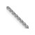 14K White Gold 14 inch 1.7mm Diamond-cut Spiga with Lobster Clasp Chain