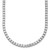 14k White Gold 15 carat Lab Grown Diamond VS+ F+ Complete Round 20 inch Straight Tennis Necklace