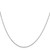 14K White Gold 16 inch .6mm Diamond-cut Round Open Link Cable with Spring Ring Clasp Chain