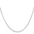 14K White Gold 16 inch .6mm Round Snake with Lobster Clasp Chain