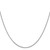 14K White Gold 16 inch .85mm Diamond-cut Spiga with Lobster Clasp Chain