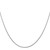 14K White Gold 16 inch .8mm Round Snake with Lobster Clasp Chain