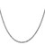 14K White Gold 16 inch 2.25mm Diamond-cut Rope with Lobster Clasp Chain