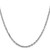 14K White Gold 16 inch 3mm Diamond-cut Round Open Link Cable with Lobster Clasp Chain