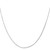 14K White Gold 18 inch .5mm Octagonal Snake with Lobster Clasp Chain