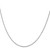 14K White Gold 18 inch .7mm Box with Lobster Clasp Chain