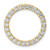 14k 1 1/2 carat Lab Grown Diamond VS+ F+ Complete Circle Chain Slide Pendant - PM-B6F984A3-7313