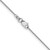 14K White Gold 18 inch .9mm Diamond-cut Round Open Link Cable with Lobster Clasp Chain