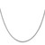 14K White Gold 18 inch .9mm Franco with Lobster Clasp Chain