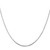 14K White Gold 18 inch .9mm Octagonal Snake with Lobster Clasp Chain