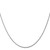 14K White Gold 18 inch 1.6mm Round Snake Lobster Clasp Chain