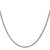 14K White Gold 18 inch 1.7mm Diamond-cut Spiga with Lobster Clasp Chain