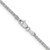 14K White Gold 18 inch 1.9mm Flat Wheat with Lobster Clasp Chain