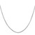 14K White Gold 18 inch 1mm Octagonal Snake with Lobster Clasp Chain - WO-B9A3D884-4777