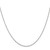 14K White Gold 18 inch 1mm Singapore with Spring Ring Clasp Chain