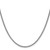 14K White Gold 18 inch 2.1mm Spiga with Lobster Clasp Chain