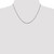 14K White Gold 18 inch 2.2mm Diamond-cut Round Open Link Cable with Lobster Clasp Chain