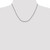 14K White Gold 18 inch 2.5mm Diamond-cut Cable with Lobster Clasp Chain