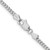 14K White Gold 18 inch 2.5mm Franco with Lobster Clasp Chain