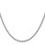 14K White Gold 18 inch 2.75mm Regular Rope with Lobster Clasp Chain