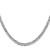 14K White Gold 18 inch 3.75mm Concave Anchor with Lobster Clasp Chain