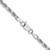 14K White Gold 18 inch 3mm Diamond-cut Rope with Lobster Clasp Chain