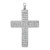 14k White Gold 1ct. Diamond Latin Cross Pendant