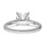 14k White Gold 2 1/2 carat Lab Grown Diamond VS/SI+ G+ Cushion Complete Solitare Engagement Ring