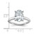 14k White Gold 2 1/2 carat Lab Grown Diamond VS/SI+ G+ Oval Complete Solitaire Engagement Ring