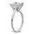 14k White Gold 2 1/2 carat Lab Grown Diamond VS/SI+ G+ Princess Complete Solitare Engagement Ring