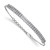 14k White Gold 2 3/8 carat Lab Grown Diamond VS/SI+ G+ 6.5 inch with 1 inch extention Bracelet