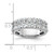 14k White Gold 2 carat Lab Grown Diamond VS/SI+ G+ Complete Double Row Fashion Band