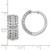 14k White Gold 2 carat Lab Grown Diamond VS/SI+ G+ Complete Hinged Hoop Earrings