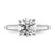 14k White Gold 2 carat Lab Grown Diamond VS/SI+ G+ Round Complete Solitaire Engagement Ring