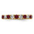 14k 1 1/5 carat Lab Grown Diamond VS/SI+ G+ and Lab Created Ruby Size 9 Eternity Band