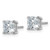14k White Gold 2 ctw Lab Grown Diamond VS/SI+ G+ Cushion 4 Prong Heavy Wt. Stud Earrings
