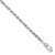14k White Gold 2.5mm D/C Milano Rope Chain - WM-138F3F79-5854