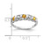 14k White Gold 2.75mm Citrine AA Diamond ring