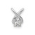14k White Gold 2.9mm A Diamond Chain Slide