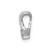 14k White Gold 2.9mm AA Diamond Chain Slide
