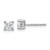 14k White Gold 2/3 ctw Lab Grown Diamond VS+ F+ Round 4 Prong Heavy Wt. Stud Earrings - EM-DE08C746-9685