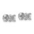 14k White Gold 2/3 ctw Lab Grown Diamond VS+ F+ Round 4 Prong Heavy Wt. Stud Earrings - EM-DE08C746-9685
