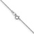 14K White Gold 20 inch .75mm Cable with Spring Ring Clasp Pendant Chain