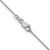 14K White Gold 20 inch .85mm Diamond-cut Spiga with Lobster Clasp Chain