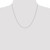 14K White Gold 20 inch .8mm Diamond-cut Cable with Spring Ring Clasp Chain